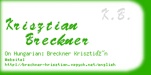 krisztian breckner business card
